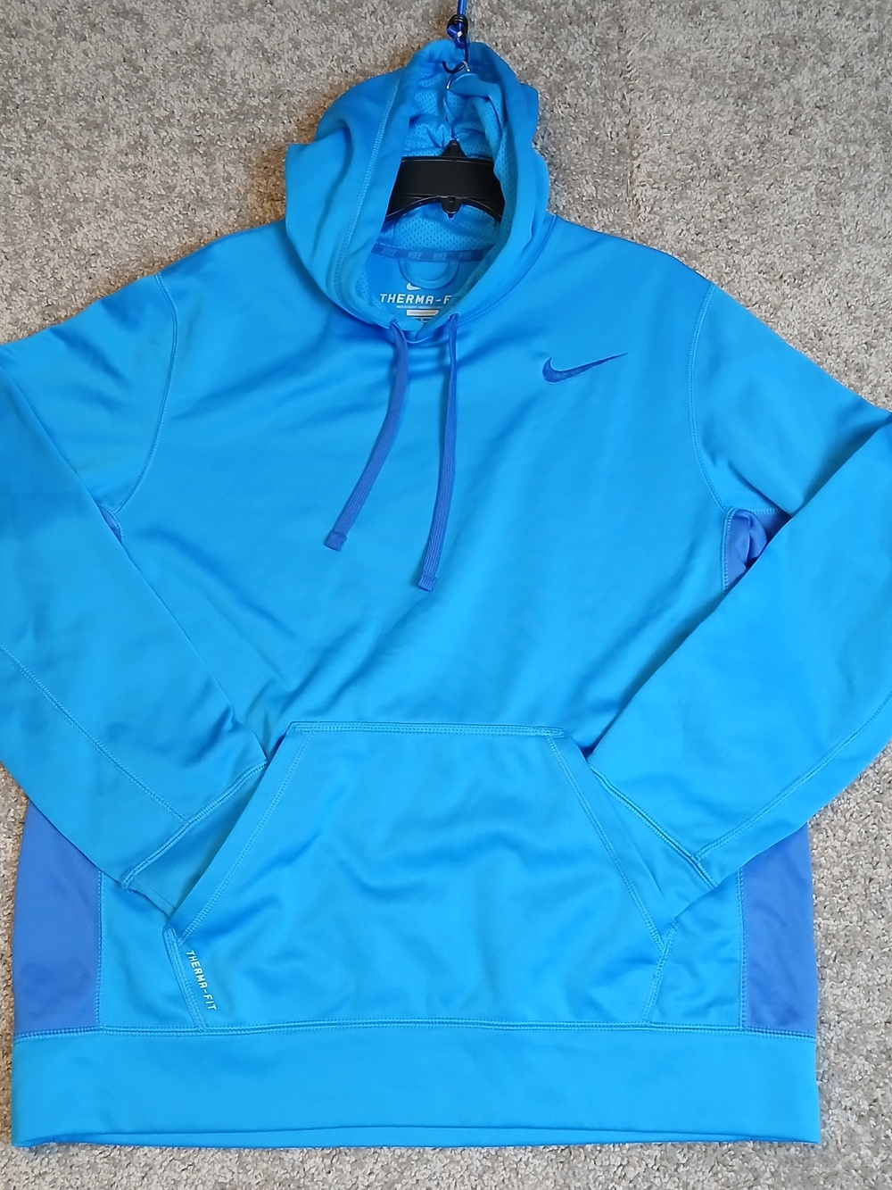 Nike Men’s Blue Therma-FIT Hooded Pullover - Size‎ Large